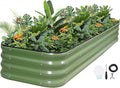 5-in-1 Adjustable Raised Garden Bed Kit | Galvanized Planter Boxes by GGOODGAIN