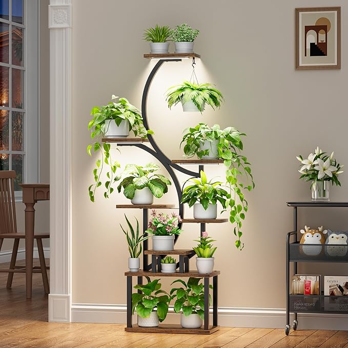 Plant Stand Indoor with Grow Lights - Image 2