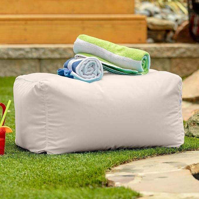 Jaxx Leon Outdoor Bean Bag Ottoman - Image 4