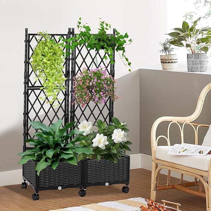 Raised Garden Beds with Screen Outdoor, Garden Trellis - Image 7