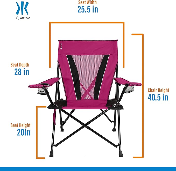 Kijaro XXL Dual Lock Portable Camping Chair - Image 3