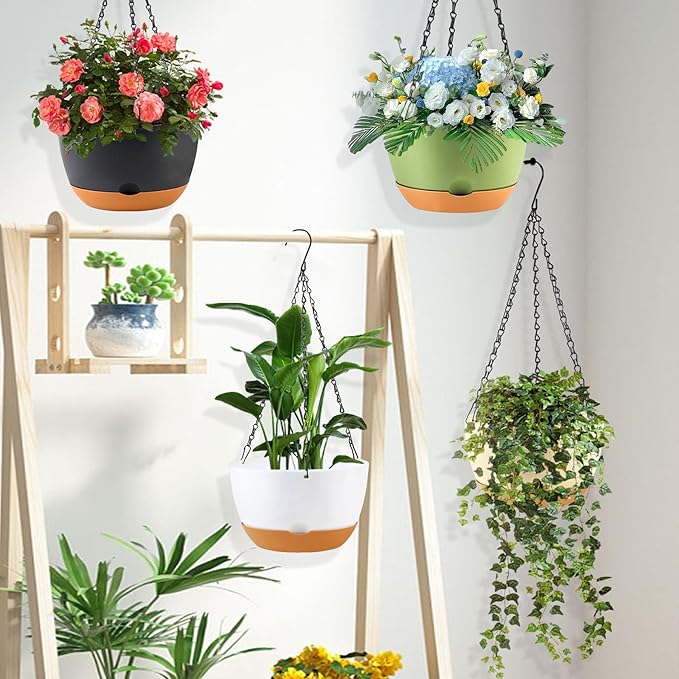 10 inch Hanging Planters for Indoor Outdoor Plants - Image 5