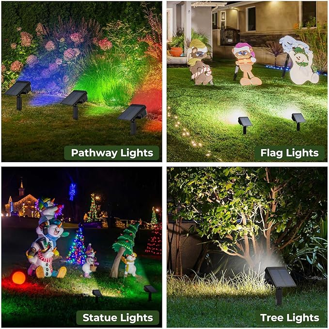 Kingsyard Solar Color Changing Lights 8 Colors, USB & Solar Powered Lights - Image 6