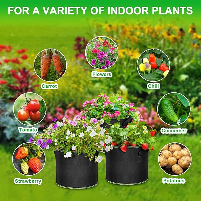 3 Gallon Grow Bags 6 Pack - Image 7