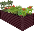 Best Choice Products 8x4x2ft Outdoor Metal Raised Garden Bed, Deep Root Planter by BestChoiceProducts