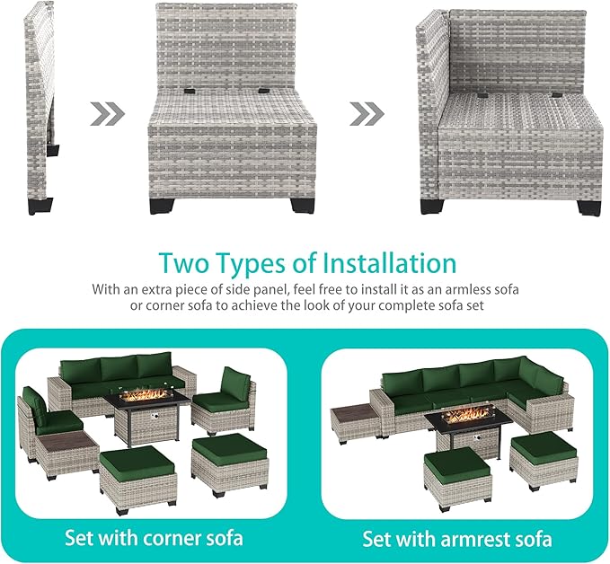 9-Piece Outdoor Patio Furniture Set - Image 3
