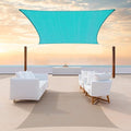ColourTree TAPR1616 Custom Size 24' x 24' Turquoise Sun Shade Sail Canopy UV by ColourTree