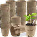 Peat Pots, 102 Pack 3.15 Inch Biodegradable Planting Peat Pots by GARDENANDTOOL