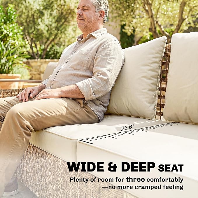 Outsunny Outdoor Patio Couch - Image 4