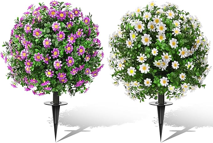 Artificial Topiary Bushes for Outdoors by FAJUNZH