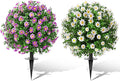 Artificial Topiary Bushes for Outdoors by FAJUNZH