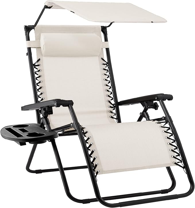 Best Choice Products Folding Zero Gravity Outdoor Recliner Patio Lounge Chair by BestChoiceProducts