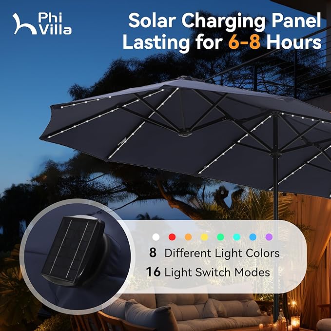 PHI VILLA 13ft Patio Umbrella - Image 2