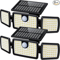 MIHANI Solar Flood Lights Outdoor, 2500LM Motion Sensor Security Lights by MIHANI