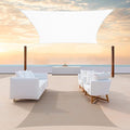 ColourTree TAPR1616 Custom Size 10' x 13' White Sun Shade Sail Canopy UV Block by ColourTree