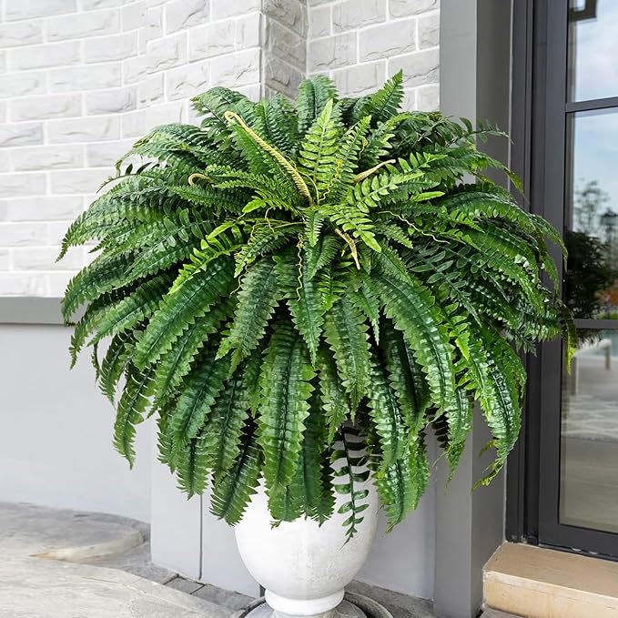 MARTINE MALL 2Pcs 48'' Fake Ferns Look Real Artificial Ferns - Image 5