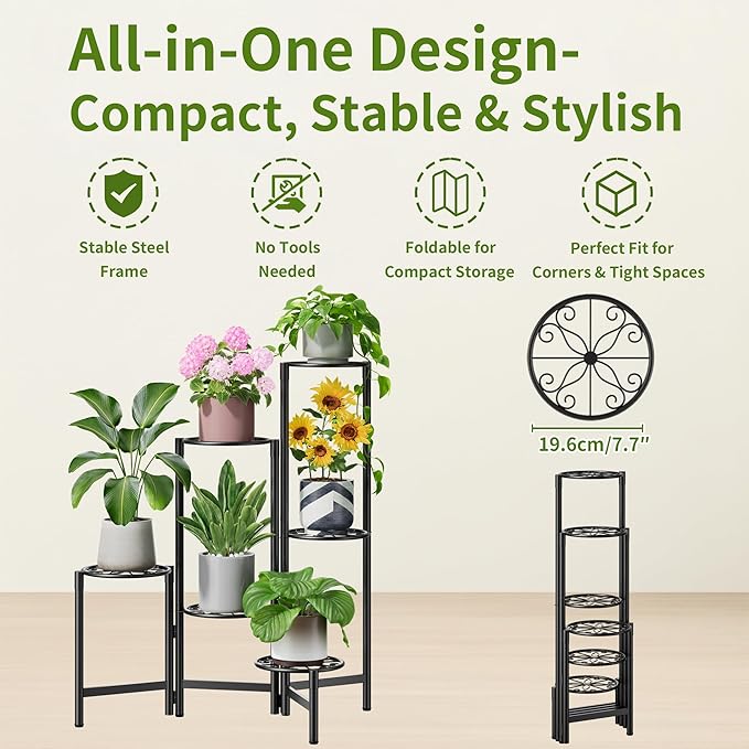 6 Tier Large Plant Stand Indoor - Image 5