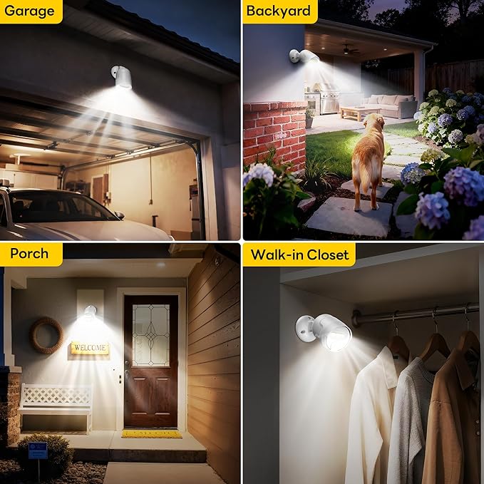 Rechargeable Battery Operated Motion Sensor Light, 4000mAh Battery Powered - Image 4