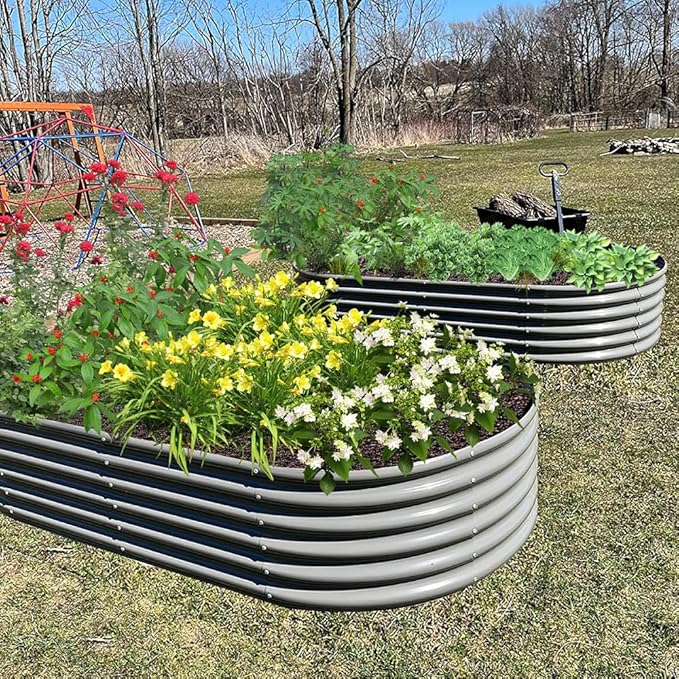 A ANLEOLIFE 6-Pack 4X4X1.5ft & 6X2X1.5ft Deep Root Galvanized Raised Garden - Image 5