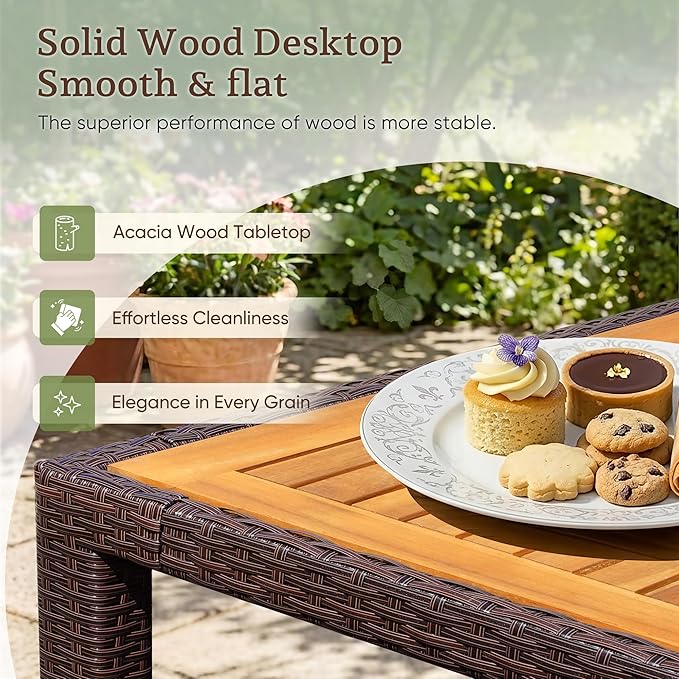 Greesum 9 Pieces Outdoor Patio Dining Set, Conversation Sets - Image 3