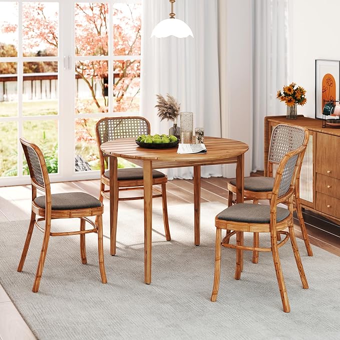 Tangkula 36" Round Outdoor Dining Table - Image 9