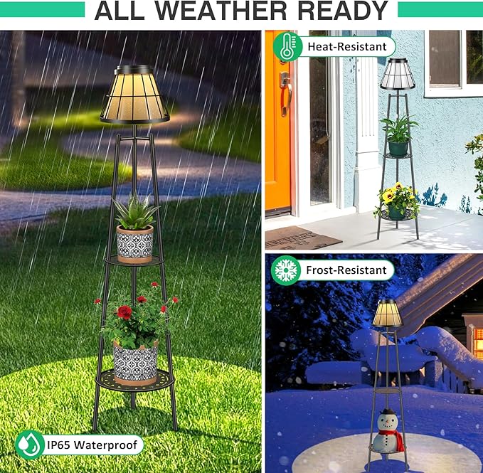 2 Pack 45.5'' Outdoor Floor Lamps - Image 7