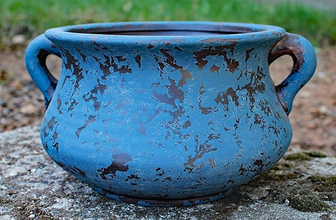 Egyptian Era Designed Earthen Ware Terra-Cotta Vessel/Planter - Image 2