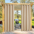 NICETOWN Outdoor Curtain for Patio Waterproof, Sunlight Block Rustproof Grommet by NICETOWN