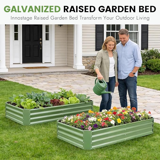 INNO STAGE Galvanized Raised Garden Bed Kit, Rust-Resistant & Easy Assembly - Image 2