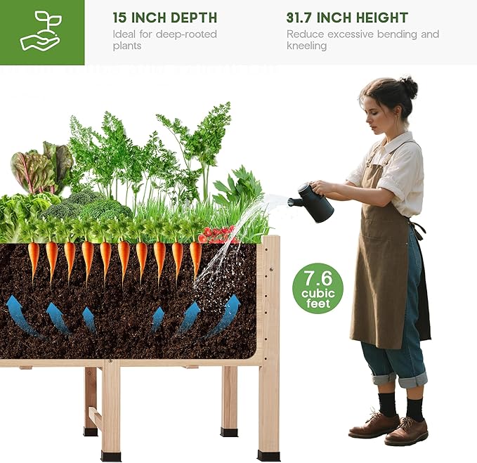 AMERLIFE 4x2 Ft Raised Garden Bed - Image 2