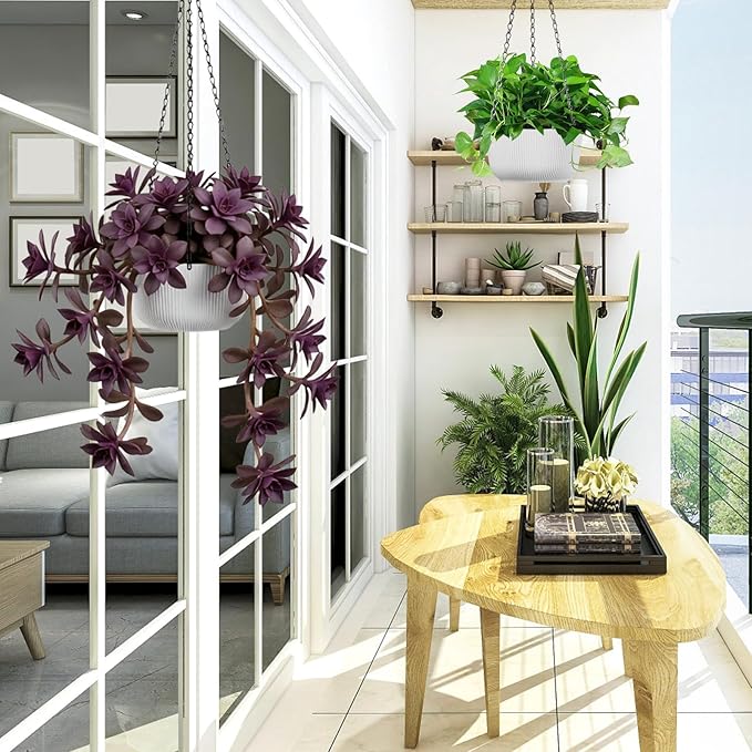 8.8 Inch Hanging Planters for Outdoor Indoor Plants - Image 6