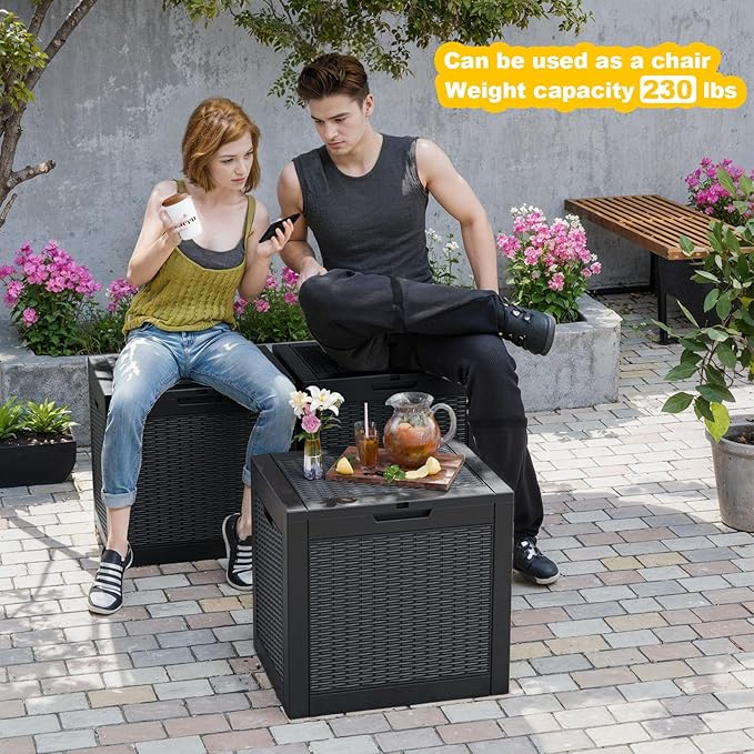 DRATO 31 Gallon Deck Box, Outdoor Storage Box - Image 3