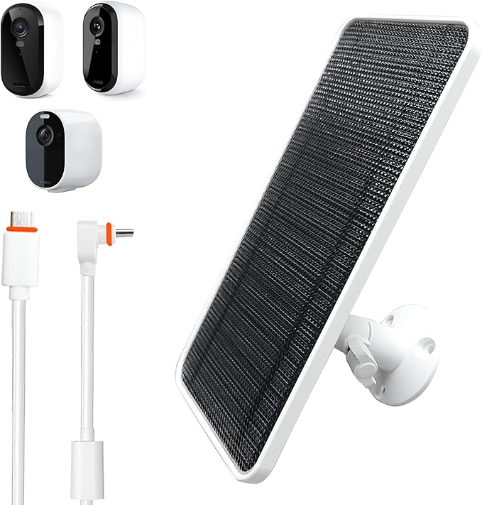 Solar Panel for Arlo Essential/XL Spotlight Cam, Essential 2K/2K XL, by AYIIFEI
