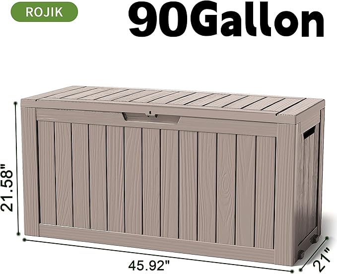 ROJIK Outdoor Storage Housing Deck Box - Image 2
