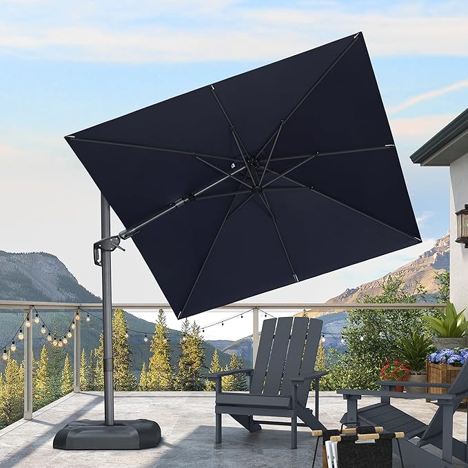 PURPLE LEAF 8' X 8' Tilting Patio Umbrella - Image 2