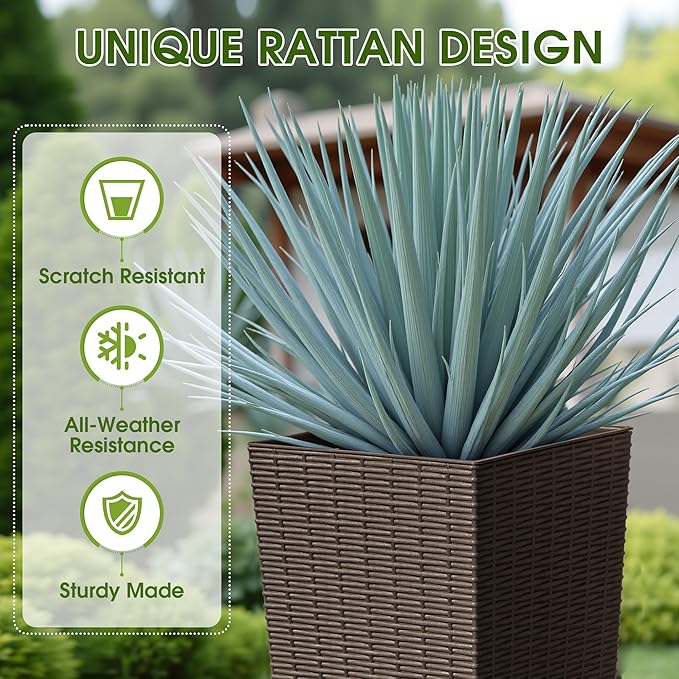 Devoko Resin Tall Planters - Image 2