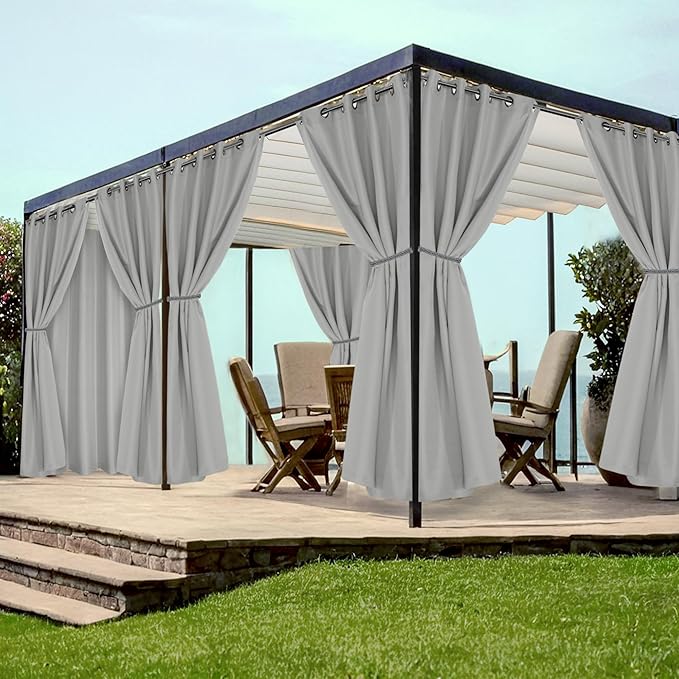 HolidayIdeas Grommet Outdoor Curtains by HolidayIdeas