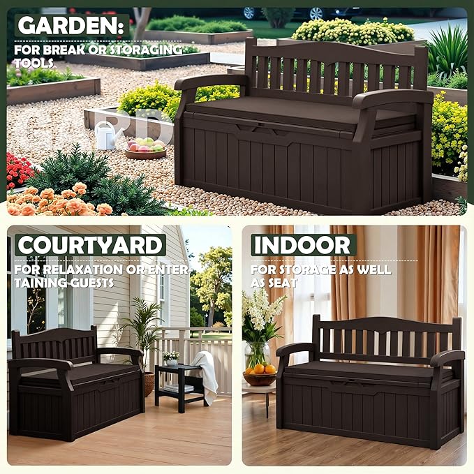 Flamaker 80 Gallon Storage Bench - Image 5