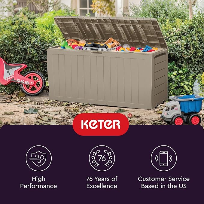 Keter Marvel Plus 71 Gallon Resin Outdoor Storage Box - Image 11