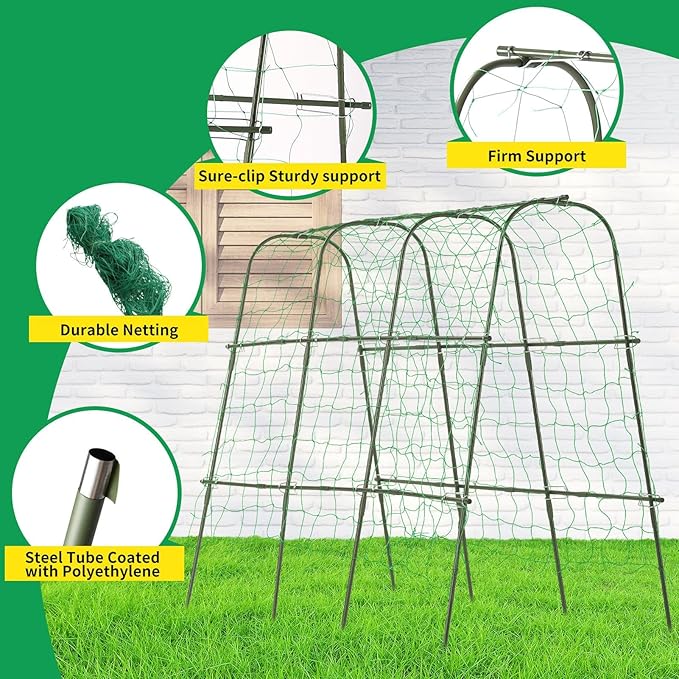 Lalahoni Cucumber Trellis, 65x48 inch Garden Trellis - Image 4