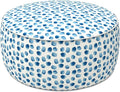 LVTXIII Outdoor Inflatable Ottoman, Portable Round Ottoman Pouf by LVTXIII