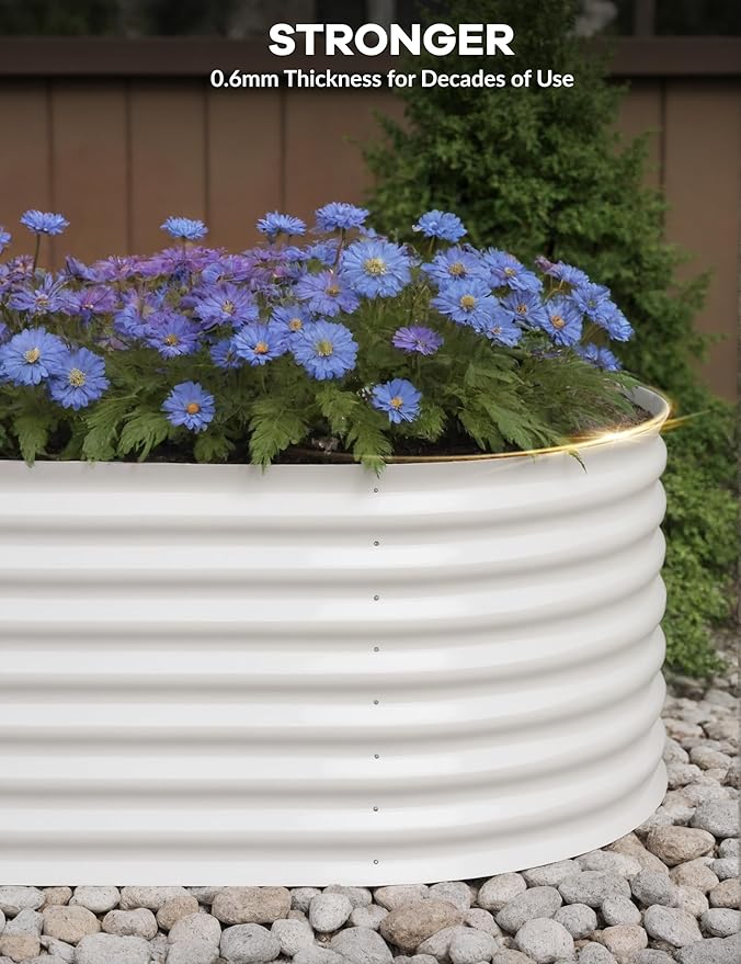 GarveeLife 8x4x2 ft Galvanized Raised Garden Bed - Image 6
