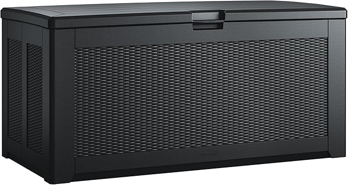 Rubbermaid Extra Large Resin Outdoor Storage Deck Box, Weather Resistant by Rubbermaid