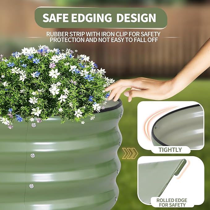 Galvanized Raised Garden Bed Outdoor- 2 Pcs Raised Beds - Image 2