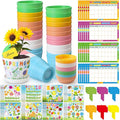 Capoda 48 Sets Garden Flower Pots Crafts Kit DIY Spring Plastic Seedling by Capoda