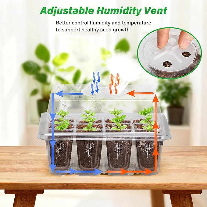 Bonviee 5-Pack Seed Starter Trays - Image 3