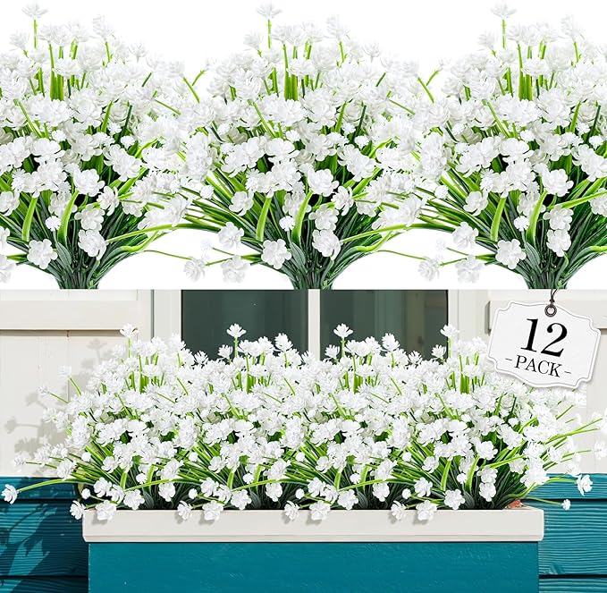 AGIRL 12 Bundles Artificial Flowers by AGIRL