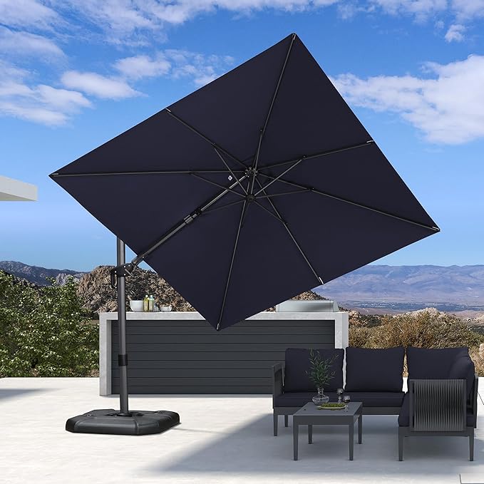 PURPLE LEAF 9' X 12' Right-left Tilt Patio Umbrella - Image 2