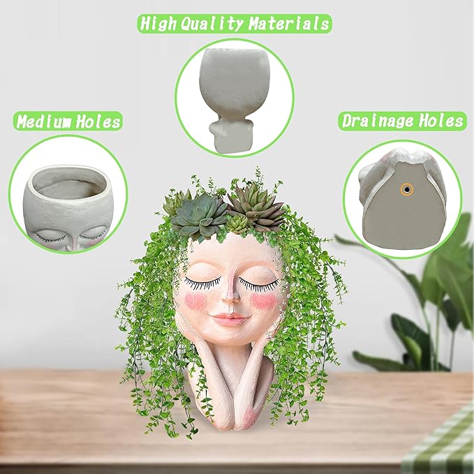Head Planter Pot for Plants - Image 5