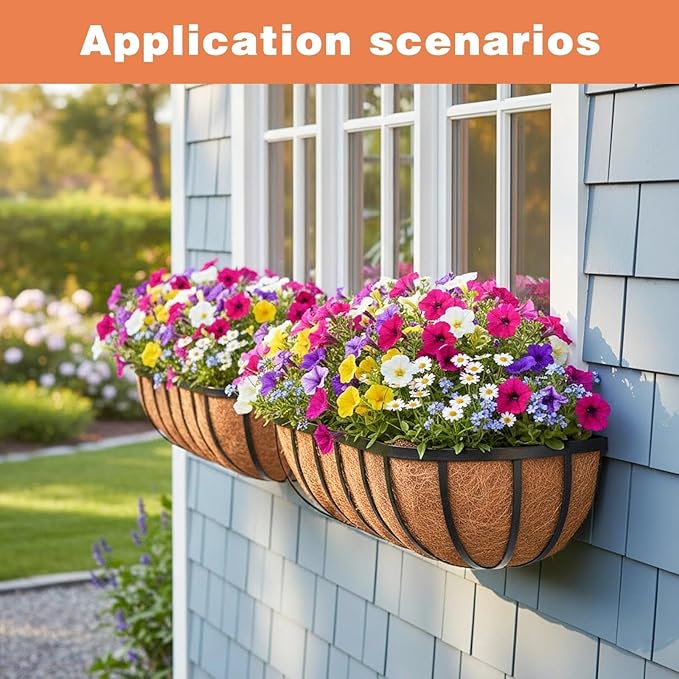 4 Pack 16" Railing Planter Window Box - Image 4